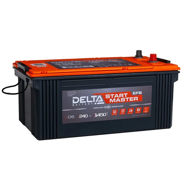 Аккумулятор DELTA 240 Ач 1450 А (EN), обратная полярность, HC